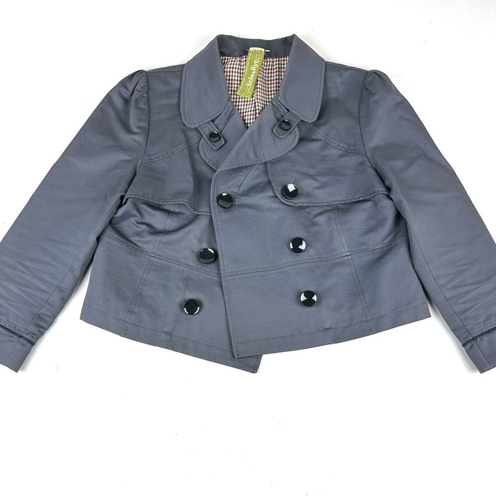 Soia & Kyo - Gray Women’s Double Breasted Short Jacket Sz Medium